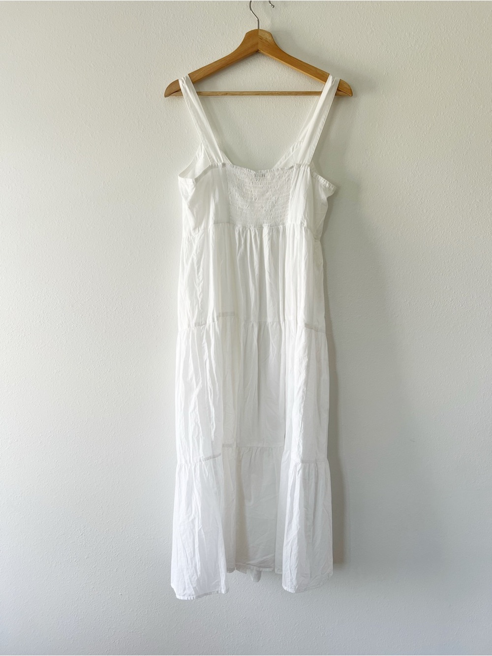 RAILS | Tiered Button Down Violet Dress in White | M - Picture 4 of 4